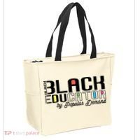 Black History Black Educator By Popular Ded Afro Teacher Gift Tote Bag thumb 2