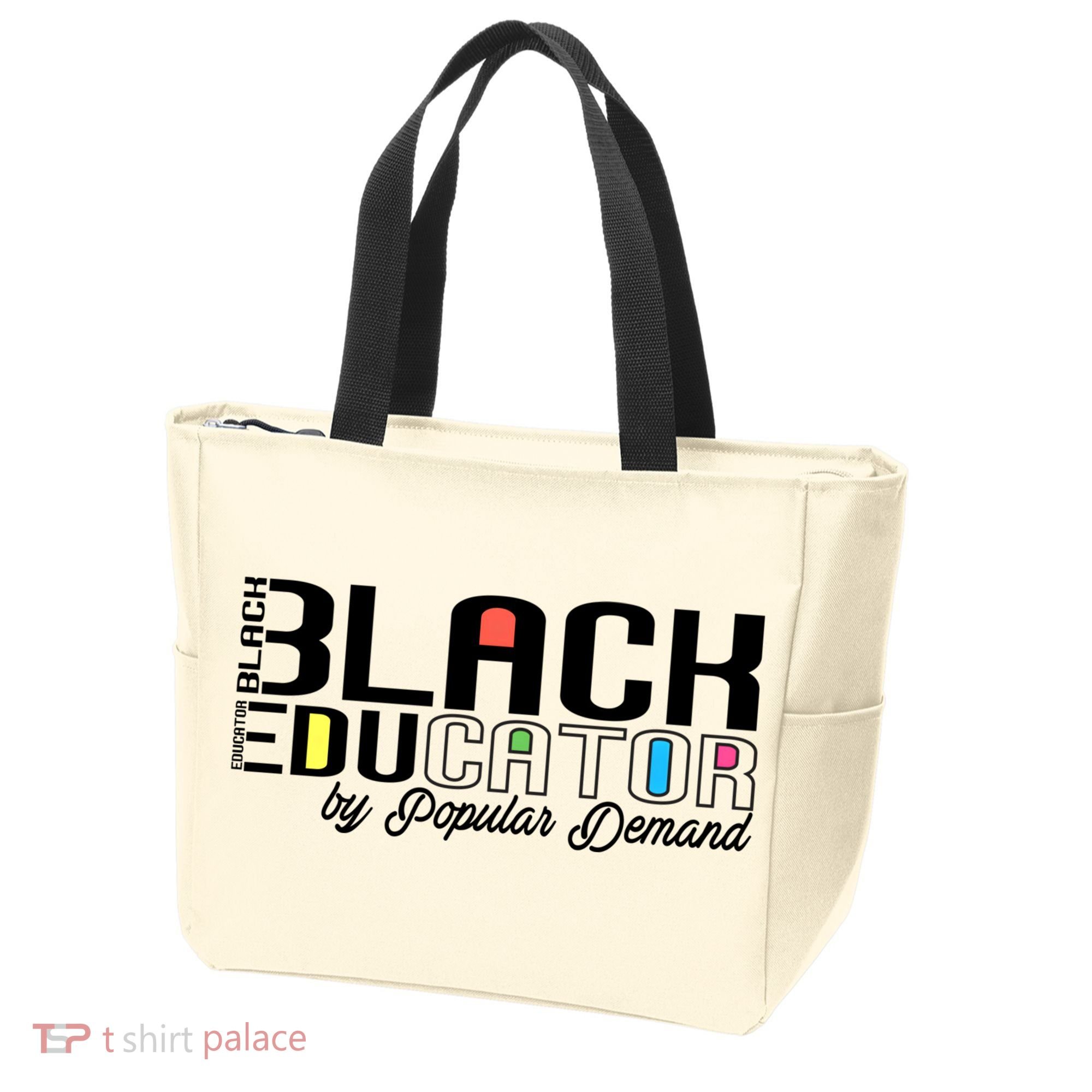 Black History Black Educator By Popular Ded Afro Teacher Gift Tote Bag