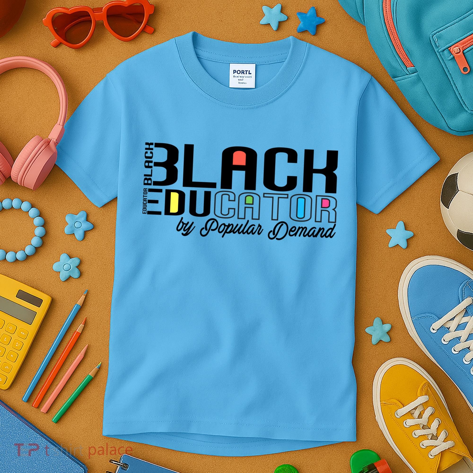 Black History Black Educator By Popular Ded Afro Teacher Gift Kids T-Shirt