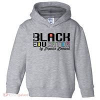 Black History Black Educator By Popular Ded Afro Teacher Gift Toddler Hoodie thumb 0