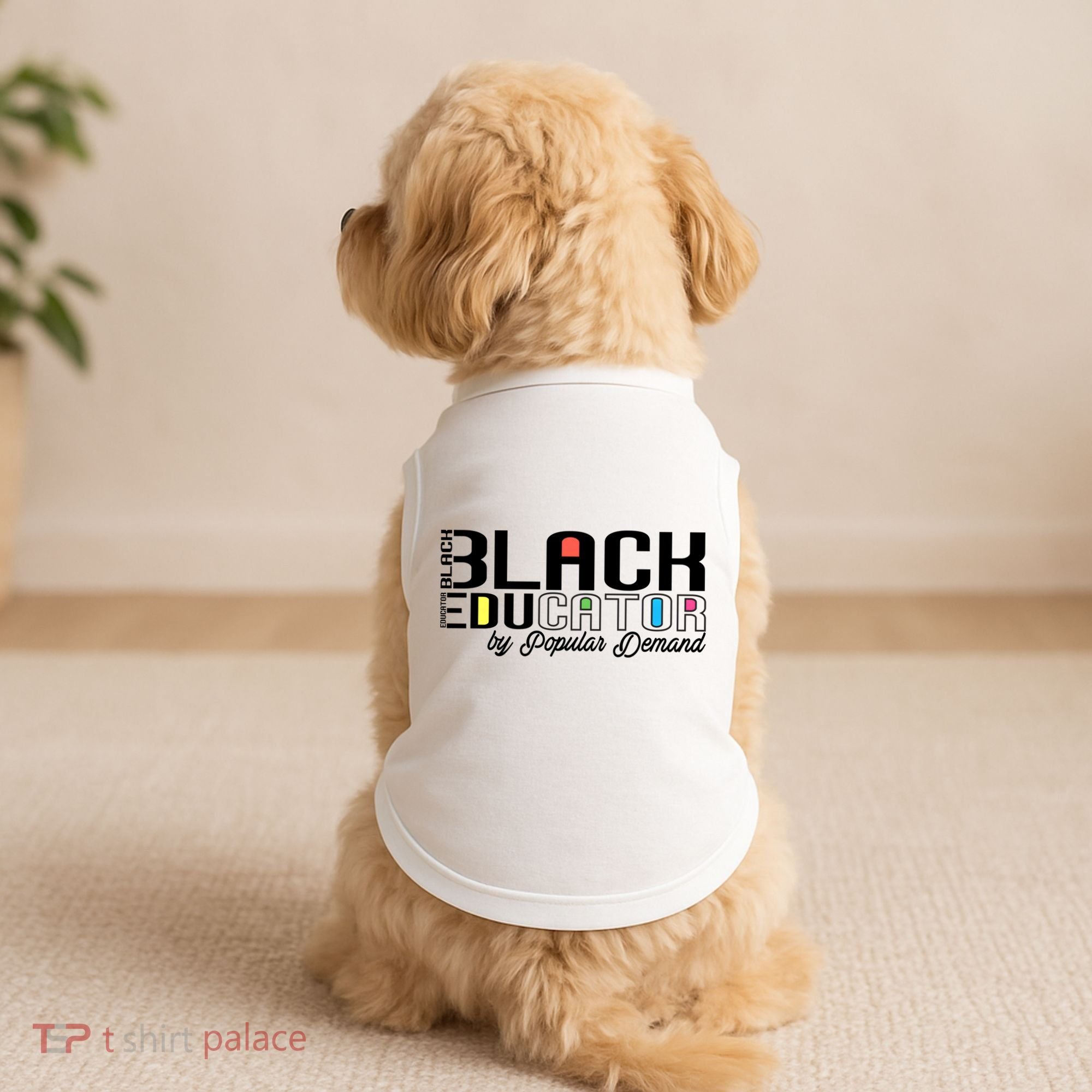 Black History Black Educator By Popular Ded Afro Teacher Gift Doggie Tank