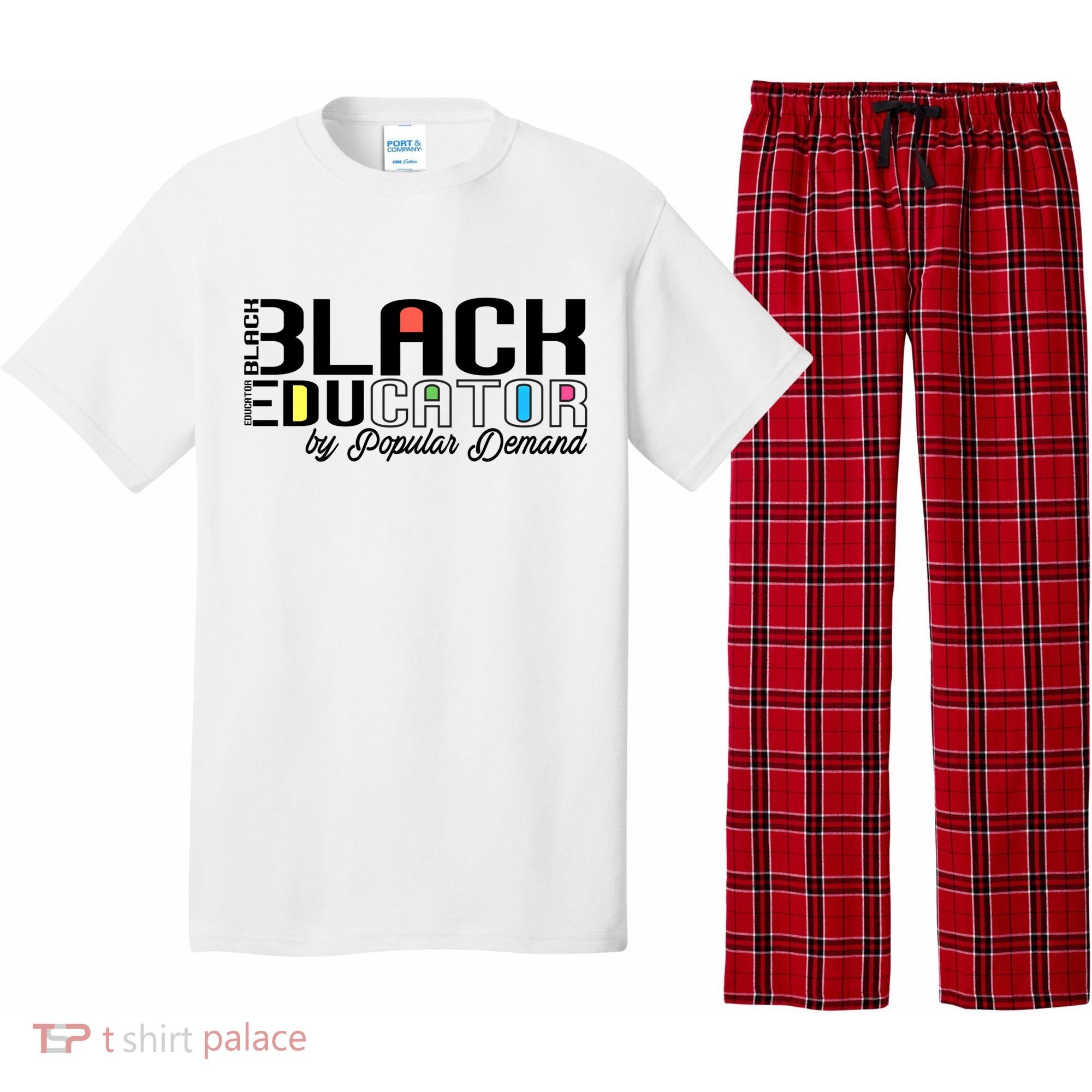 Black History Black Educator By Popular Ded Afro Teacher Gift Pajama Set