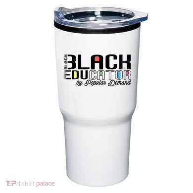 Black History Black Educator By Popular Ded Afro Teacher Gift Tumbler