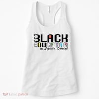 Black History Black Educator By Popular Ded Afro Teacher Gift Women's Tank Top thumb 0