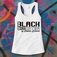 Black History Black Educator By Popular Ded Afro Teacher Gift Women's Tank Top thumb 3