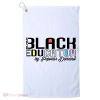 Black History Black Educator By Popular Ded Afro Teacher Gift Golf Towel thumb 0