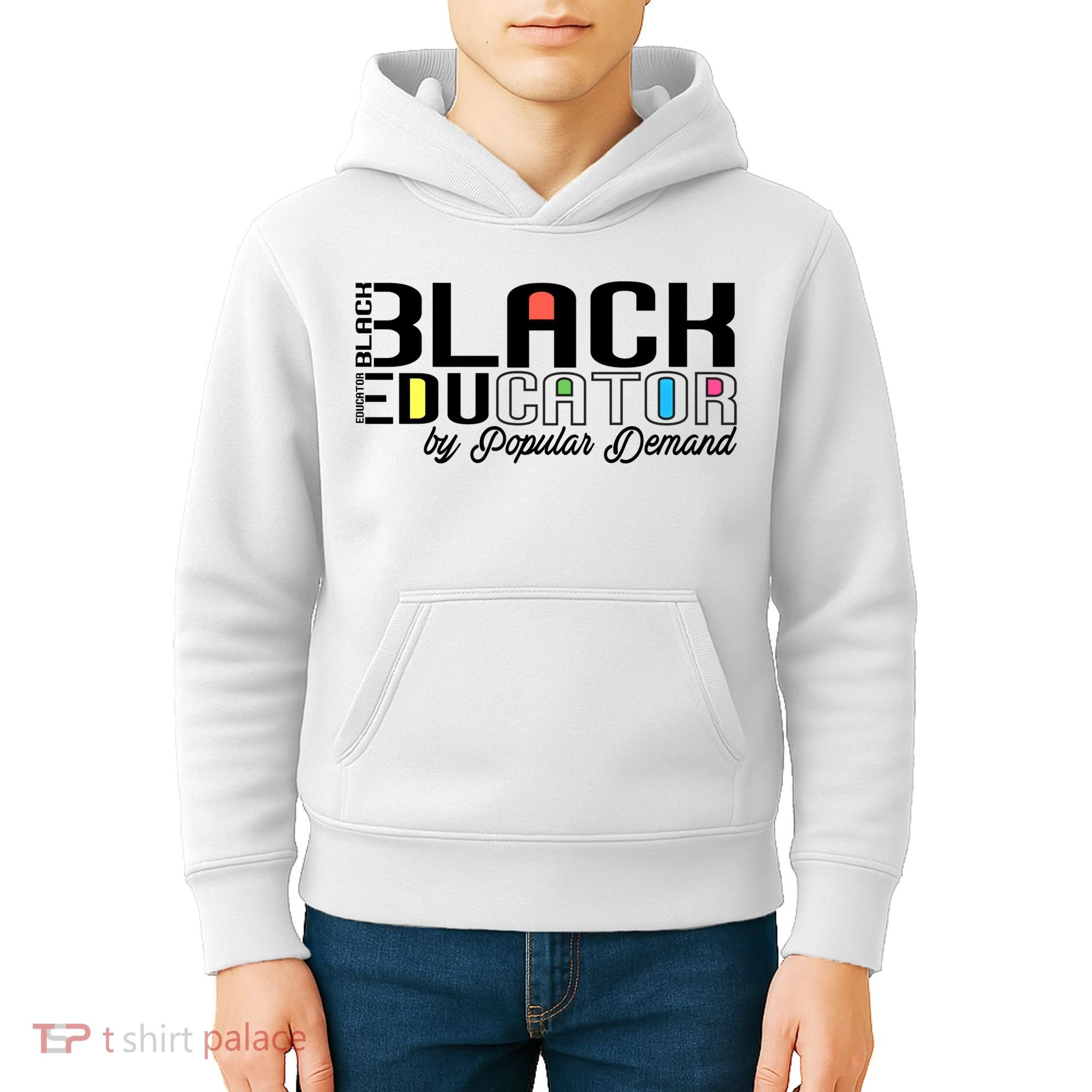 Black History Black Educator By Popular Ded Afro Teacher Gift Kids Hoodie