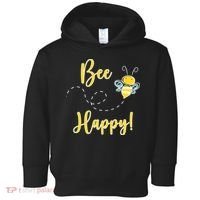 Bee Happy Bumblebee Cute Gift Toddler Hoodie thumb 0