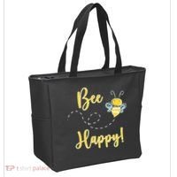 Bee Happy Bumblebee Cute Gift Tote Bag thumb 2