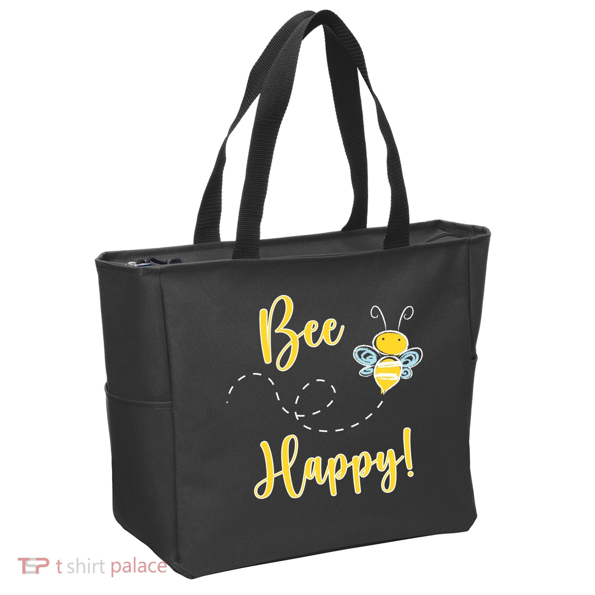 Bee Happy Bumblebee Cute Gift Tote Bag
