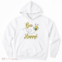 Bee Happy Bumblebee Cute Gift Hoodie thumb 0