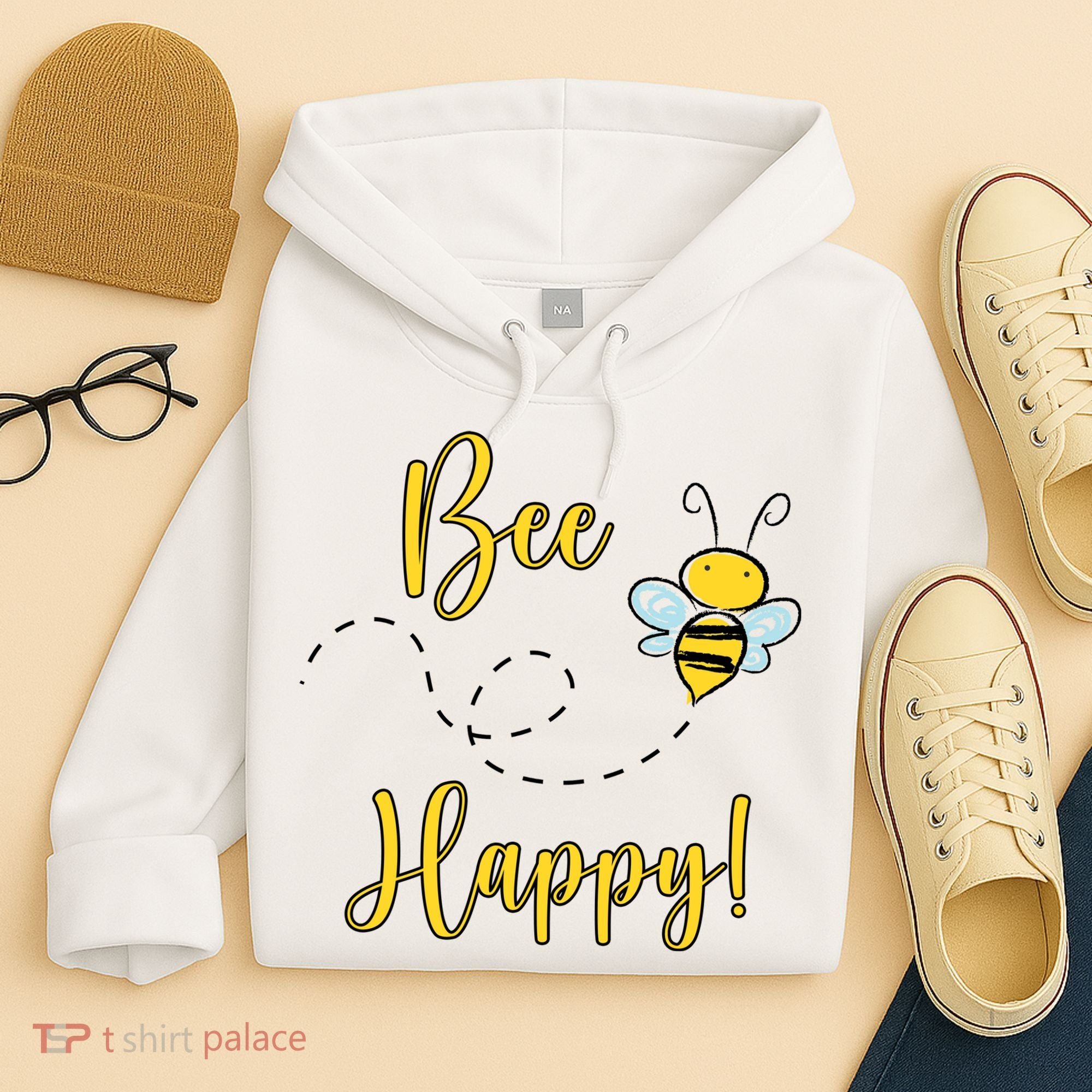 Bee Happy Bumblebee Cute Gift Hoodie