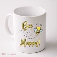 Bee Happy Bumblebee Cute Gift Coffee Mug thumb 0