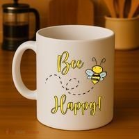 Bee Happy Bumblebee Cute Gift Coffee Mug thumb 4