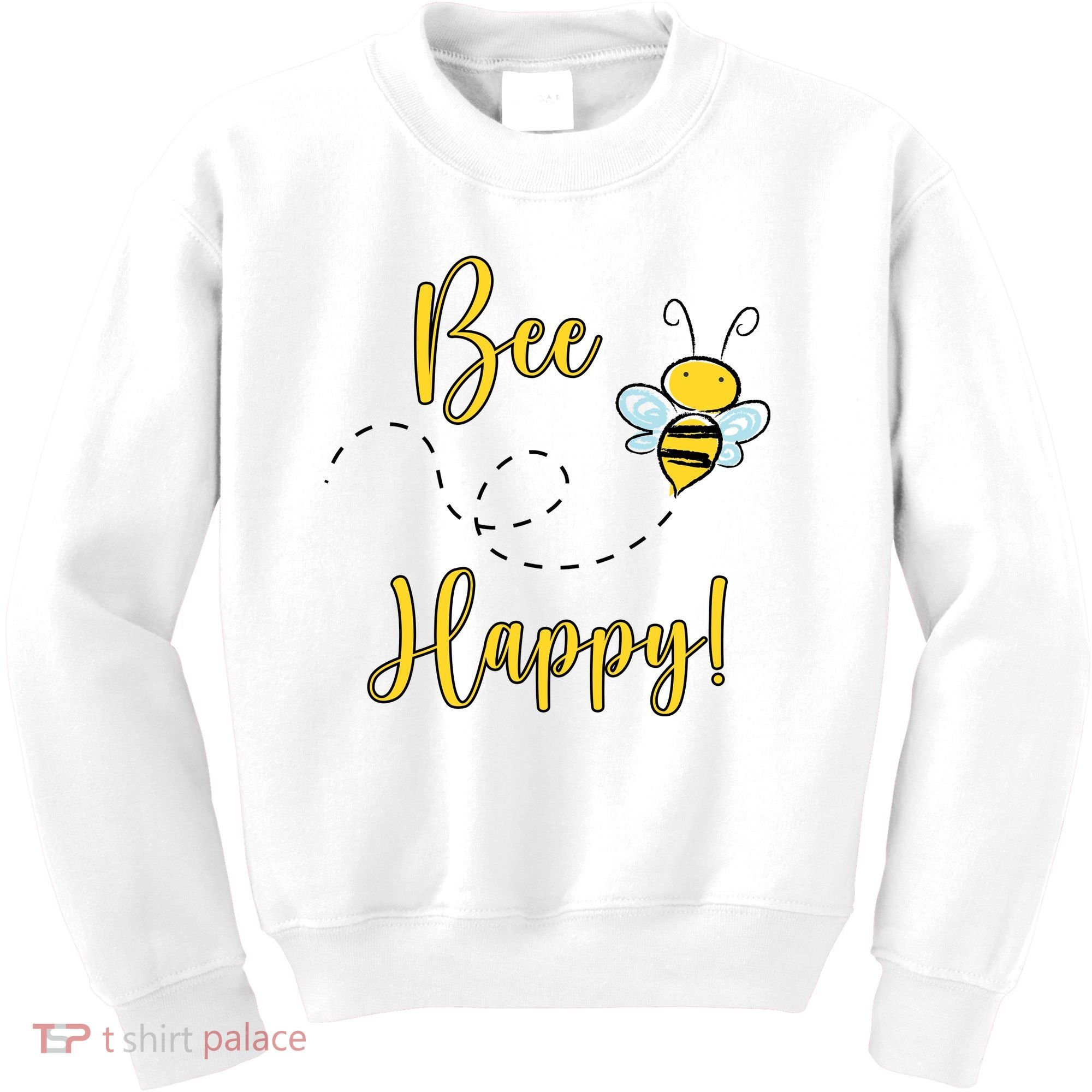 Bee Happy Bumblebee Cute Gift Kids Sweatshirt