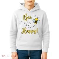 Bee Happy Bumblebee Cute Gift Kids Hoodie thumb 4