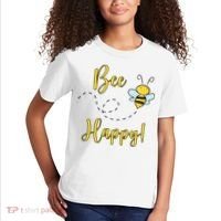 Bee Happy Bumblebee Cute Gift Kids T-Shirt thumb 2