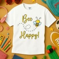 Bee Happy Bumblebee Cute Gift Kids T-Shirt thumb 3