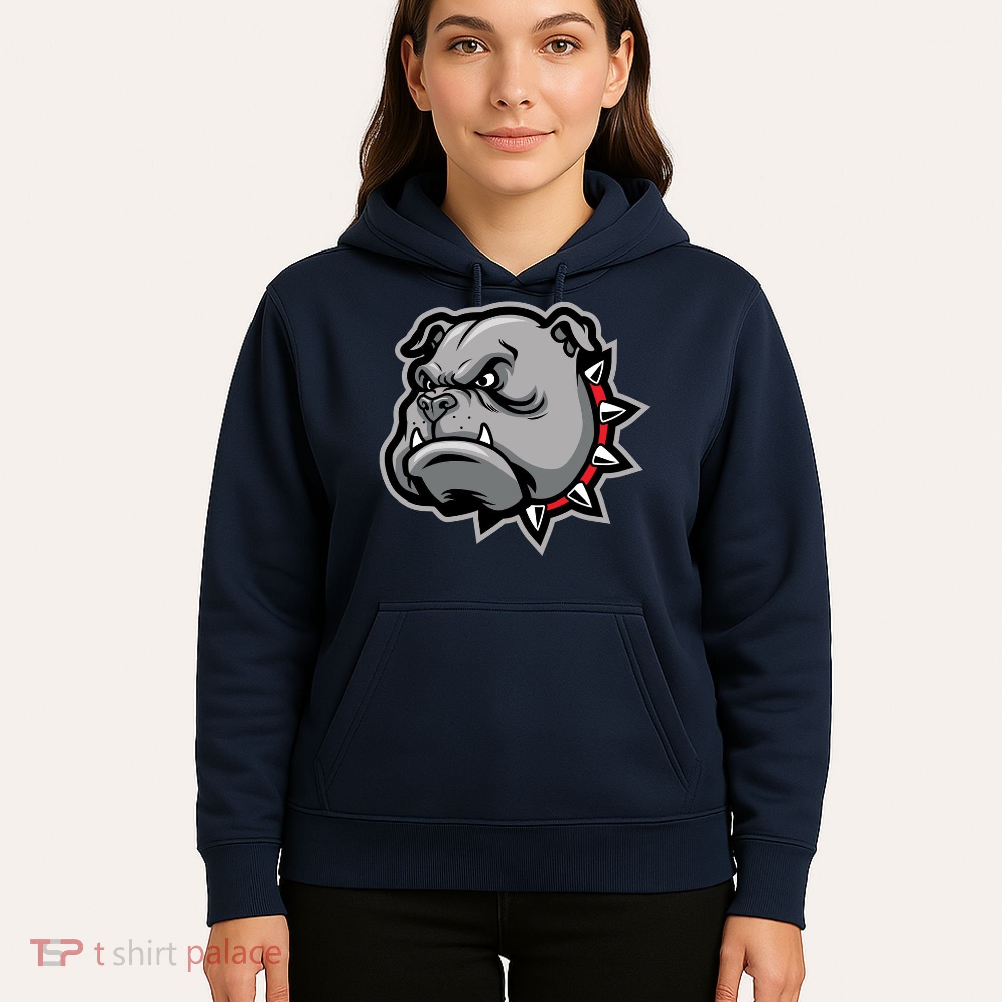 Bulldog Head Hoodie