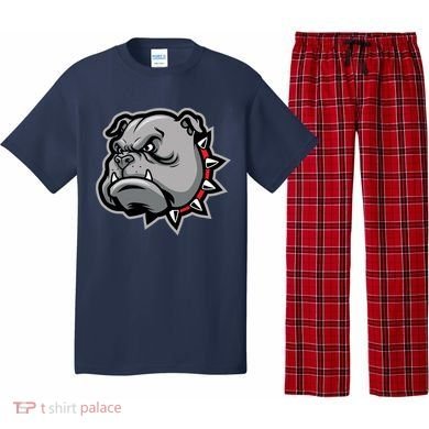Bulldog Head Pajama Set