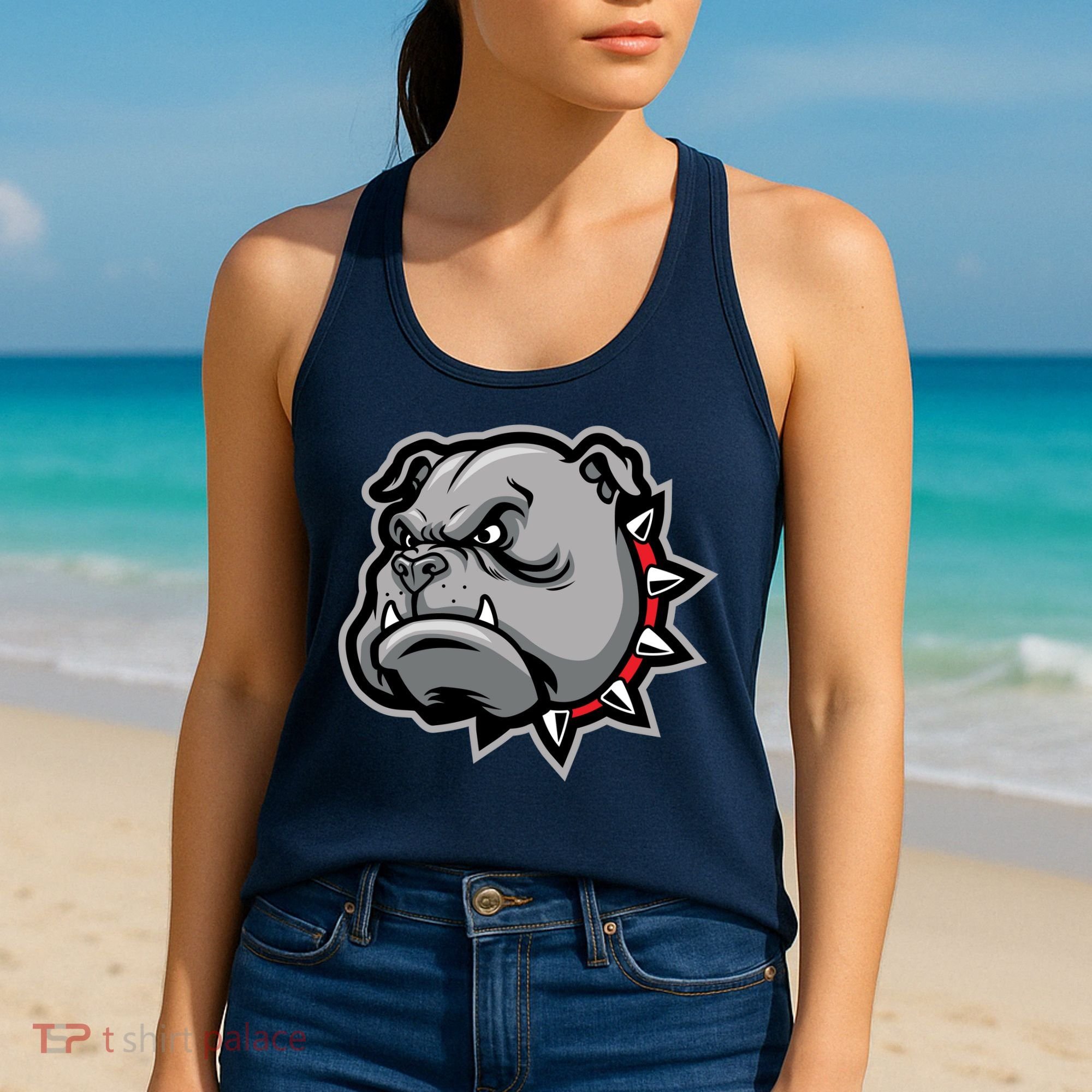 Bulldog Head Women's Tank Top