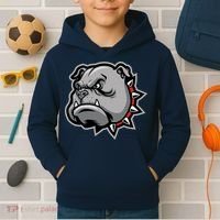 Bulldog Head Kids Hoodie thumb 2