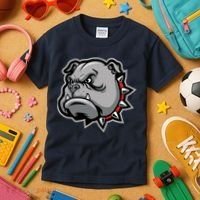 Bulldog Head Kids T-Shirt thumb 3