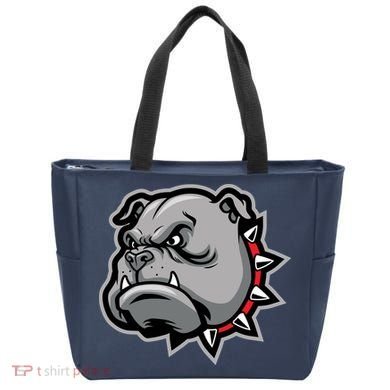 Bulldog Head Tote Bag