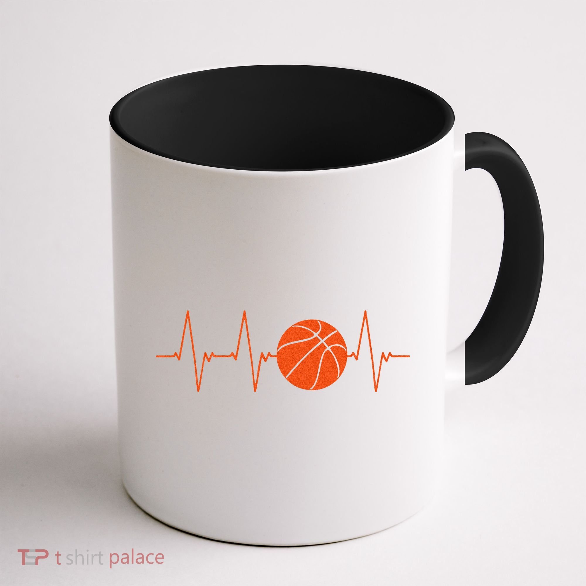 Basketball Heartbeat Bball Gift Coffee Mug