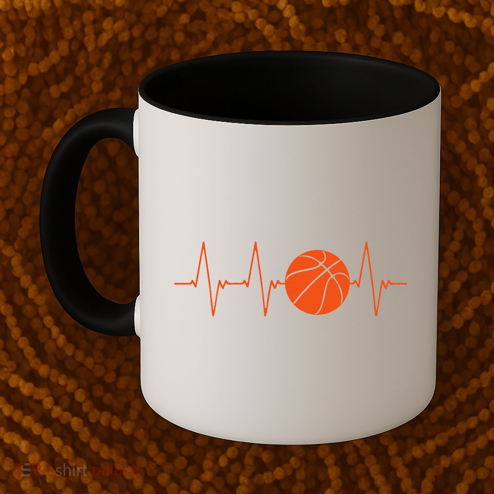 Basketball Heartbeat Bball Gift Coffee Mug