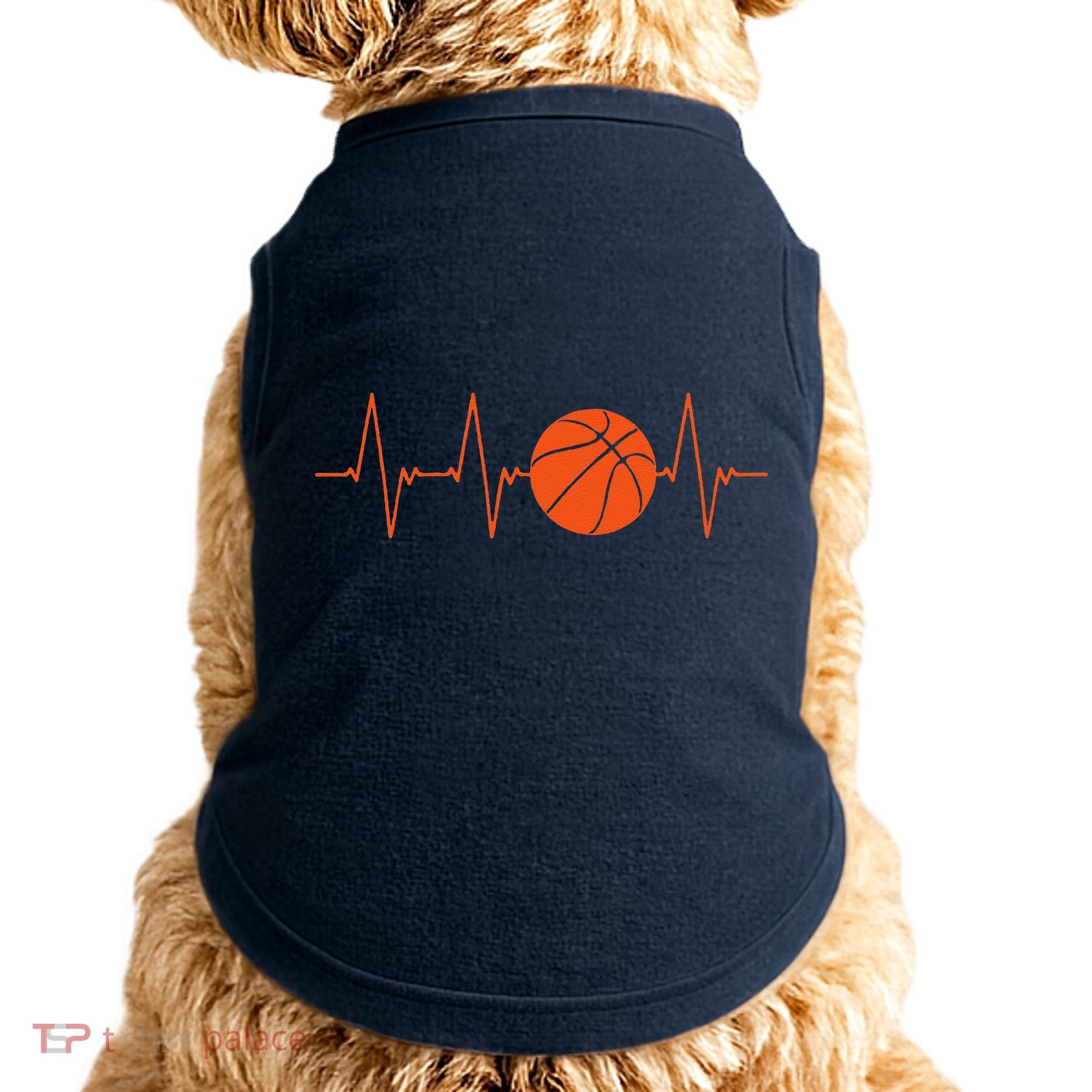 Basketball Heartbeat Bball Gift Doggie Tank