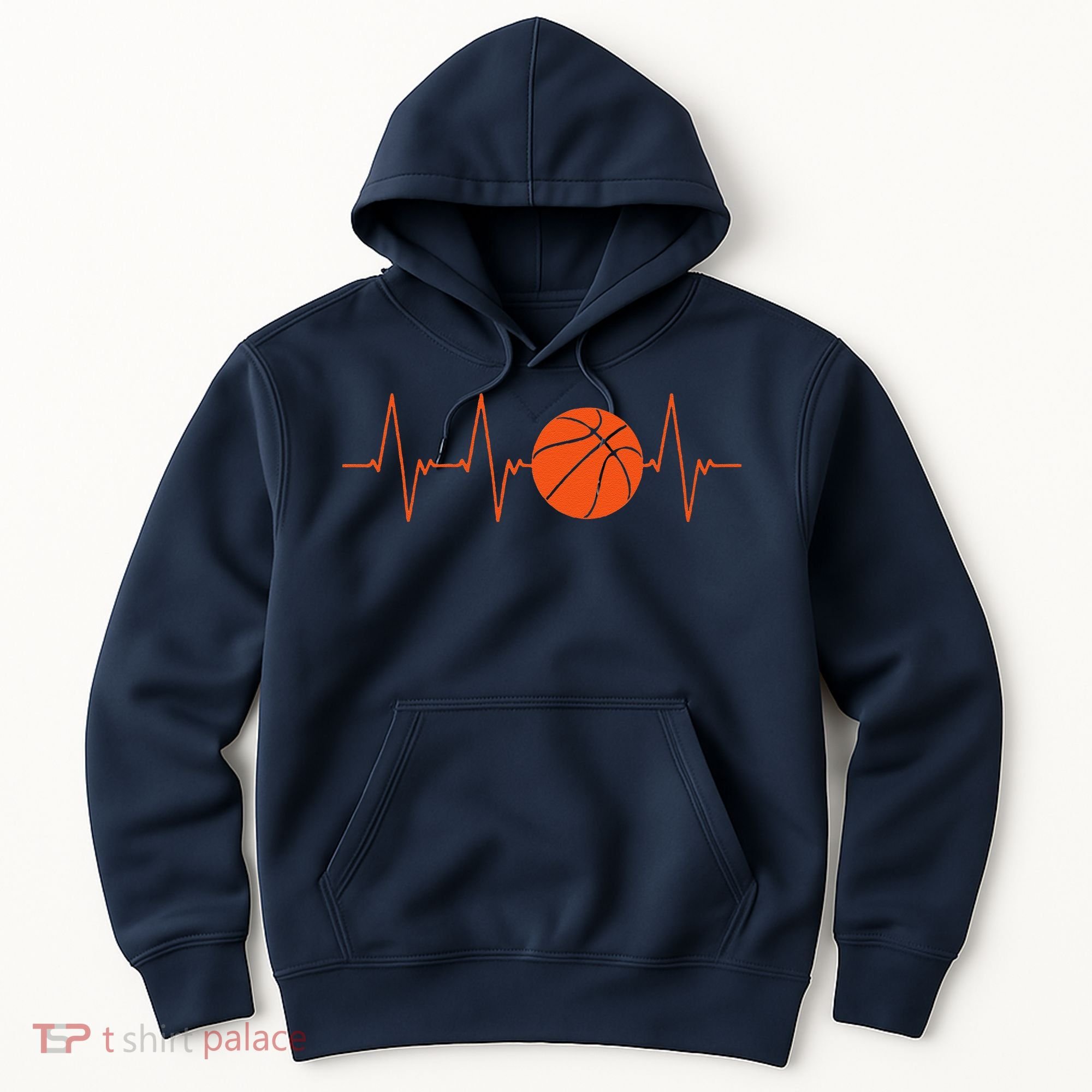 Basketball Heartbeat Bball Gift Hoodie