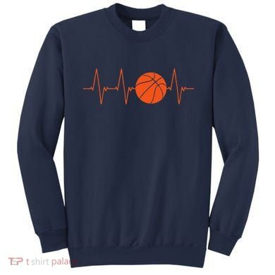 Basketball Heartbeat Bball Gift Sweatshirt