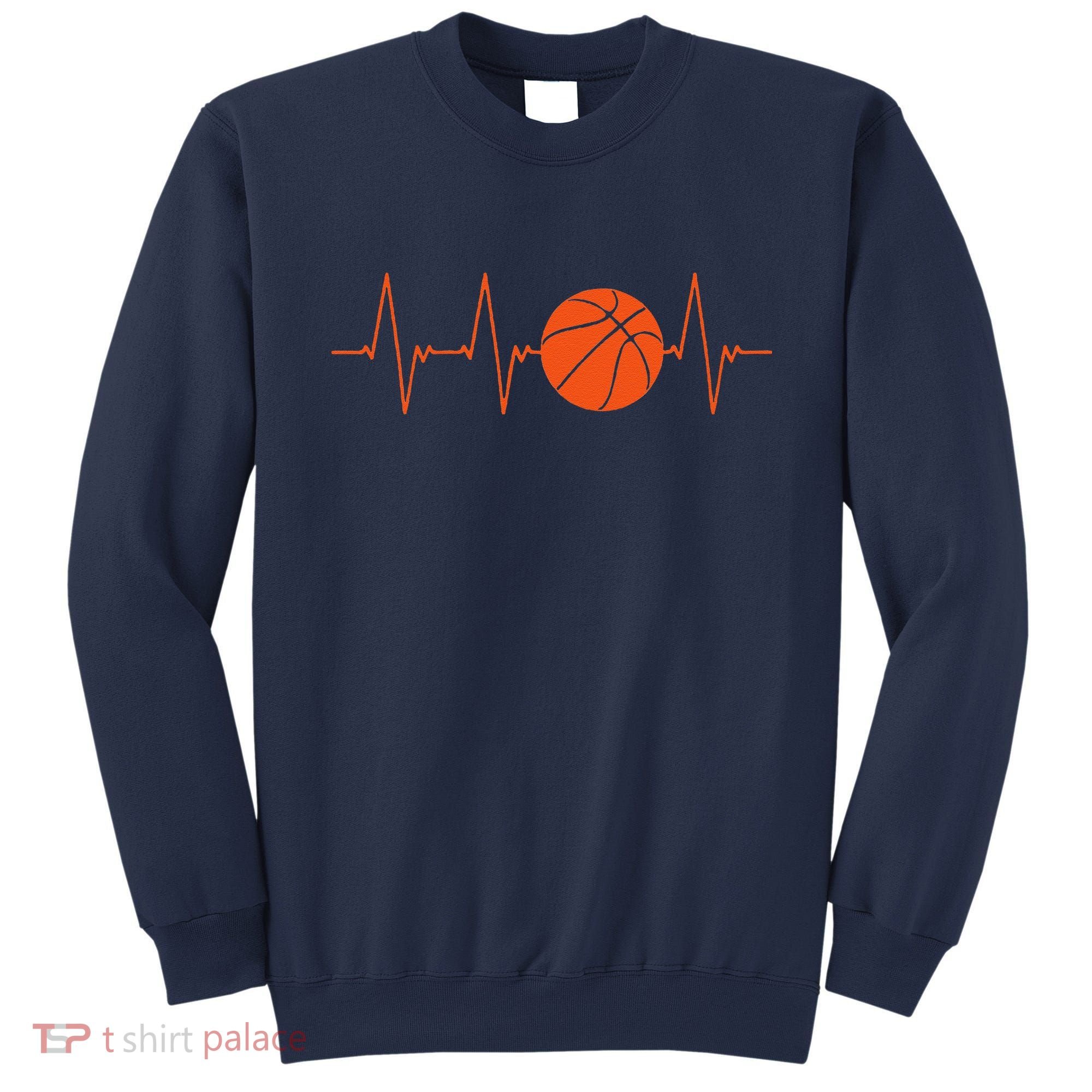 Basketball Heartbeat Bball Gift Sweatshirt