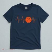Basketball Heartbeat Bball Gift T-Shirt thumb 5