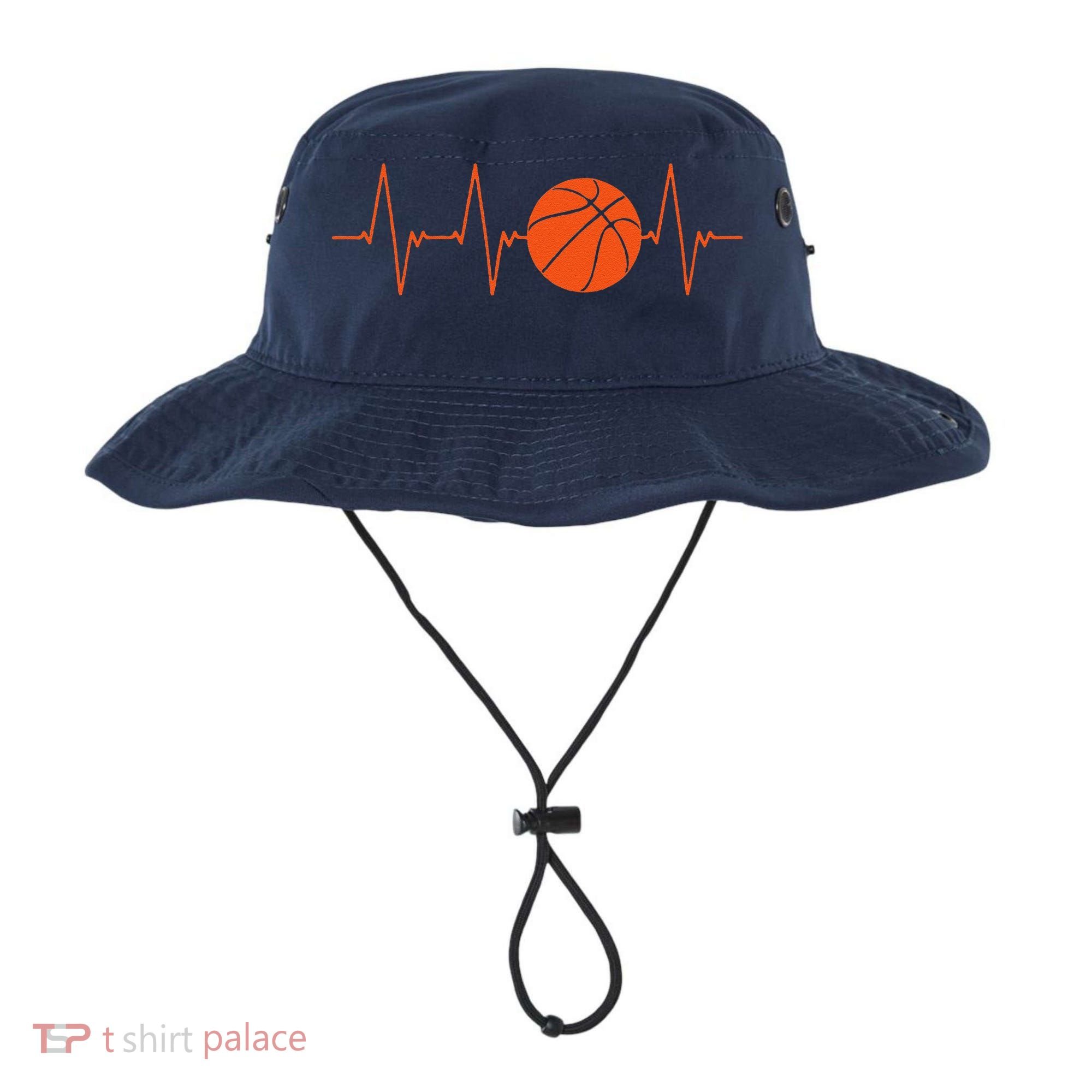 Basketball Heartbeat Bball Gift Bucket Hat