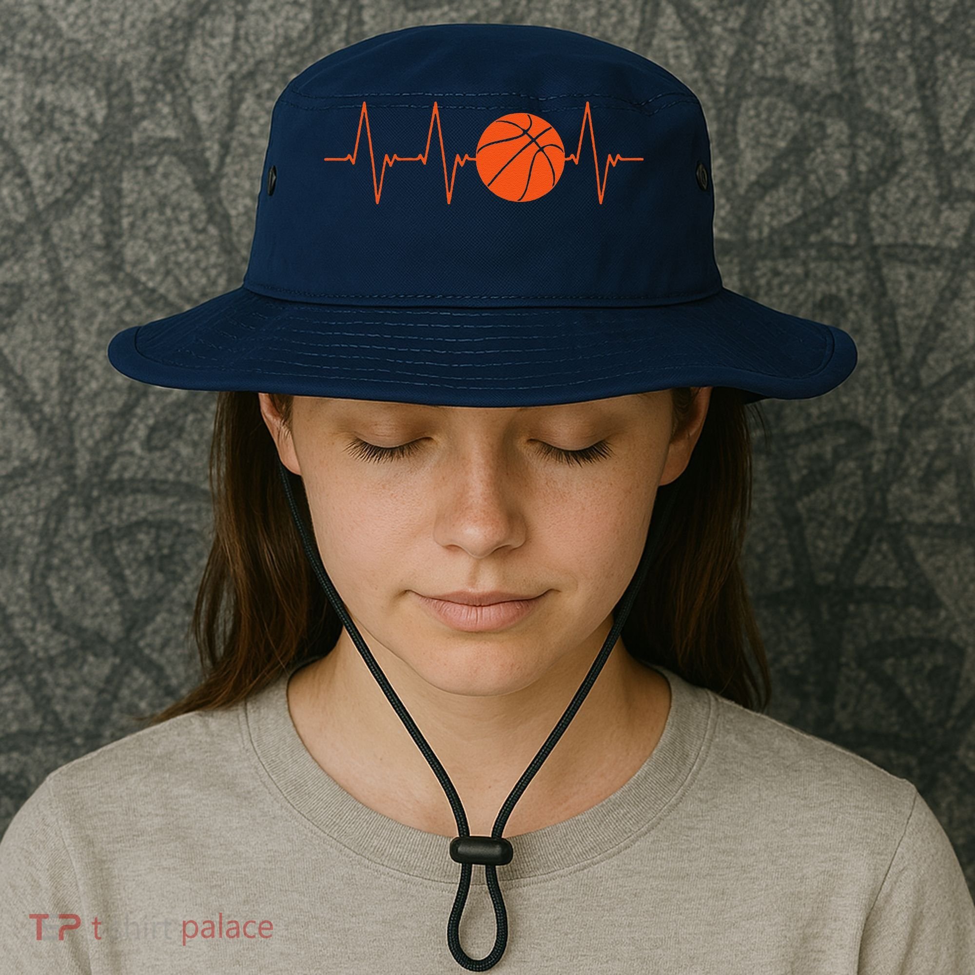 Basketball Heartbeat Bball Gift Bucket Hat