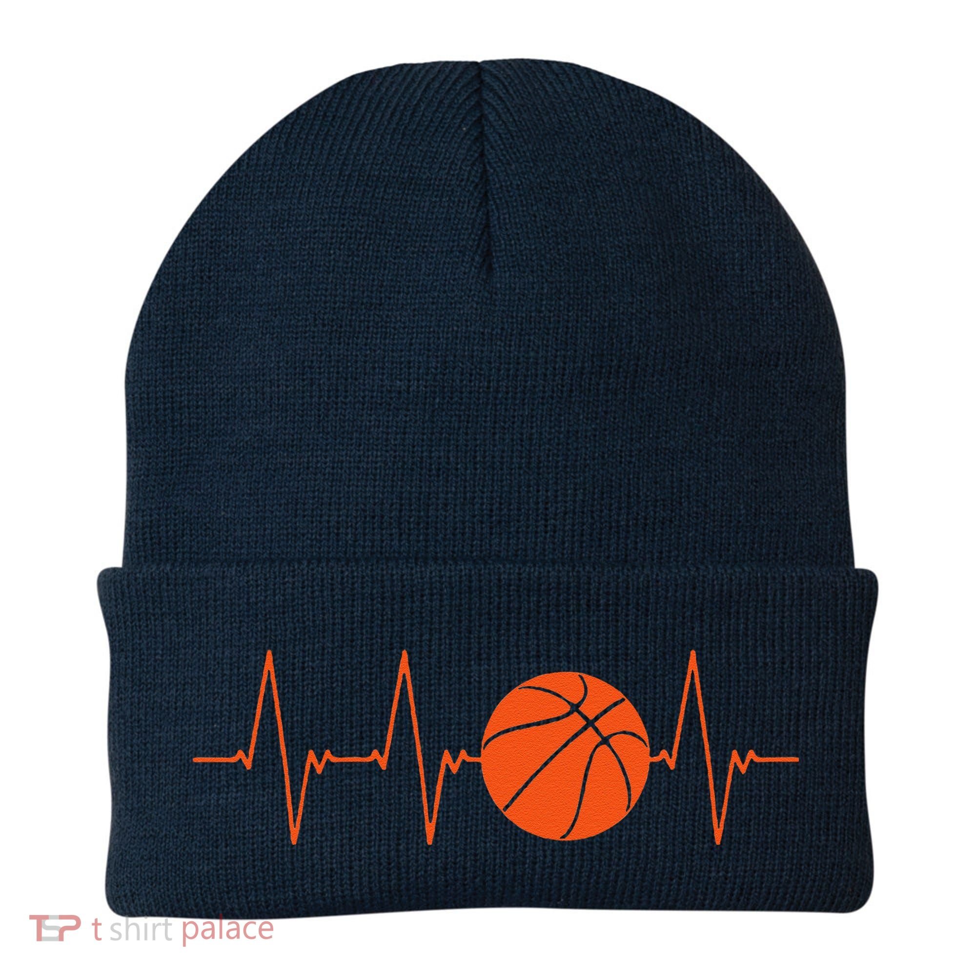 Basketball Heartbeat Bball Gift Beanie