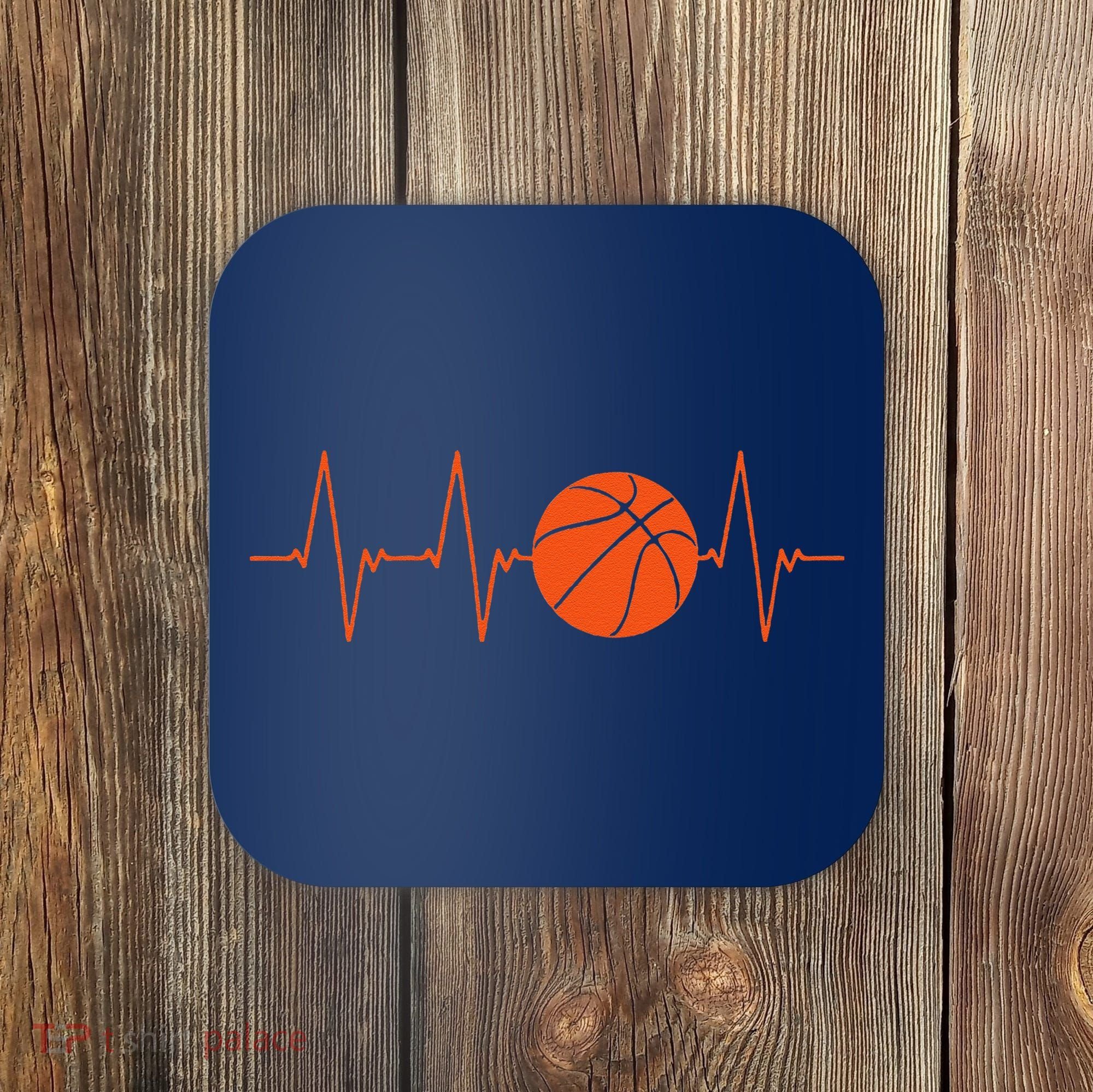 Basketball Heartbeat Bball Gift Coaster