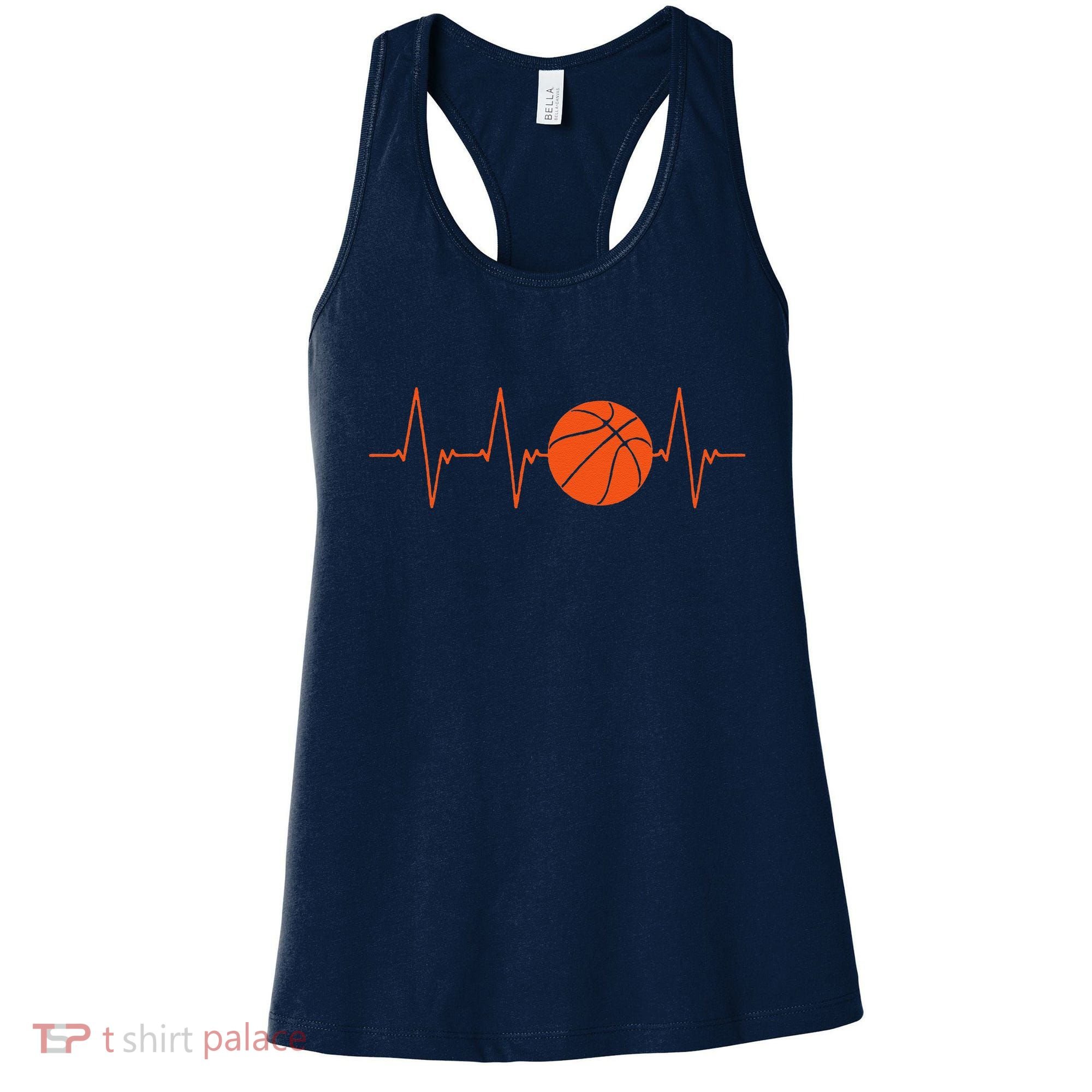 Basketball Heartbeat Bball Gift Women's Tank Top