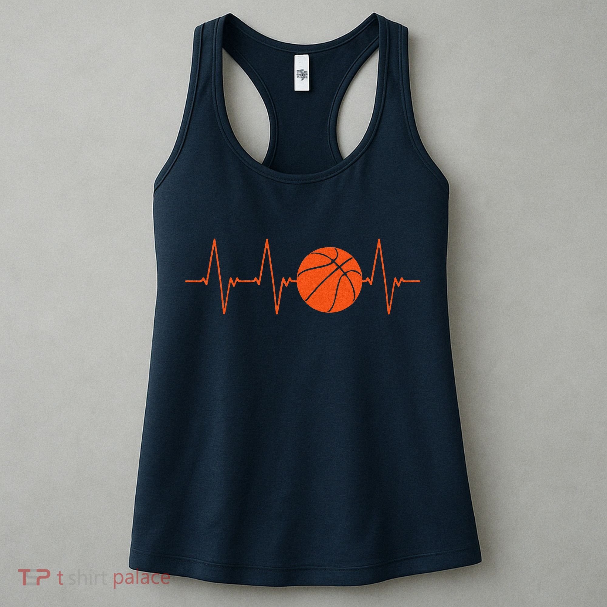 Basketball Heartbeat Bball Gift Women's Tank Top