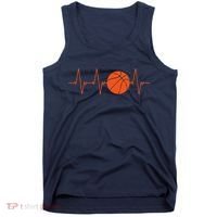 Basketball Heartbeat Bball Gift Tank Top thumb 0