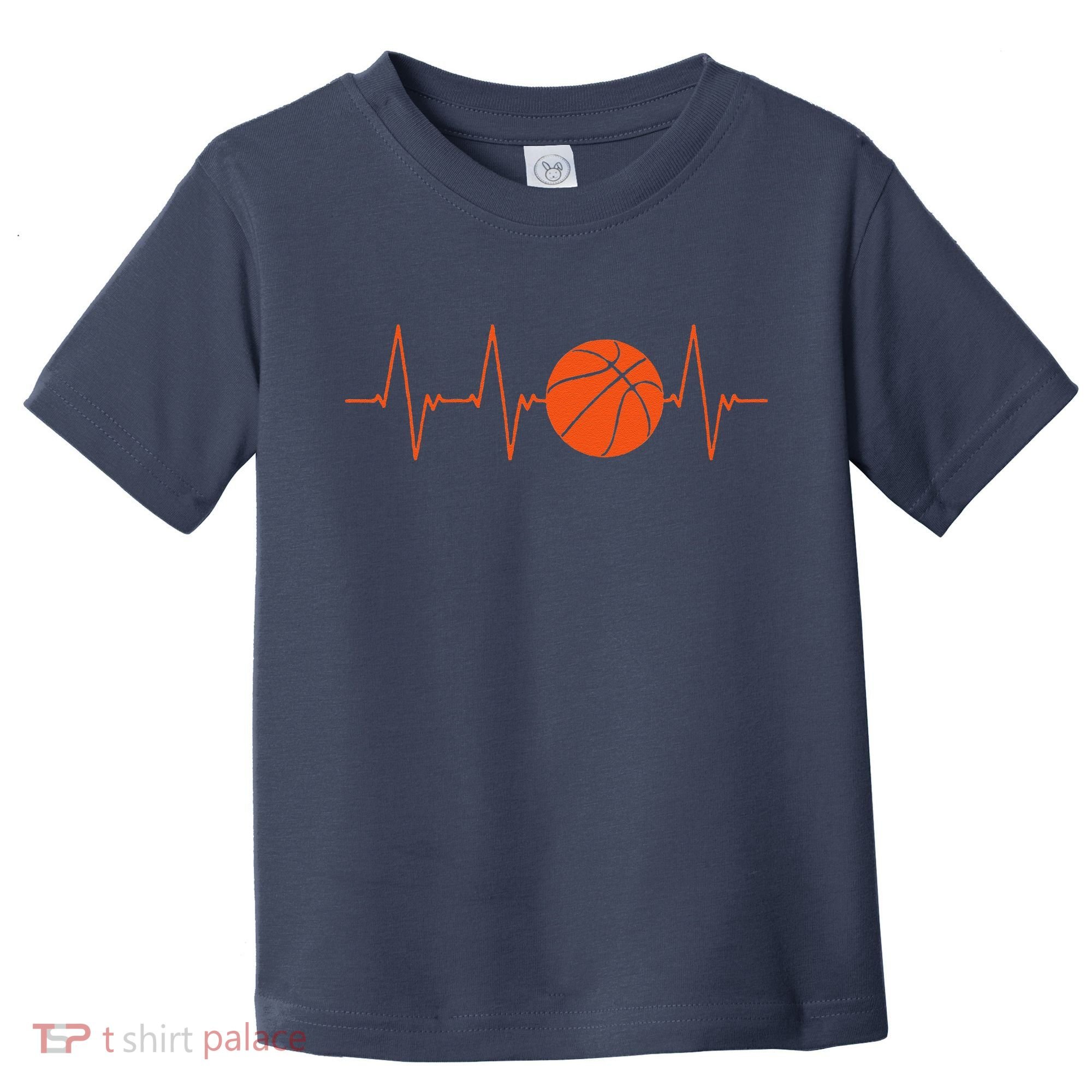 Basketball Heartbeat Bball Gift Toddler T-Shirt