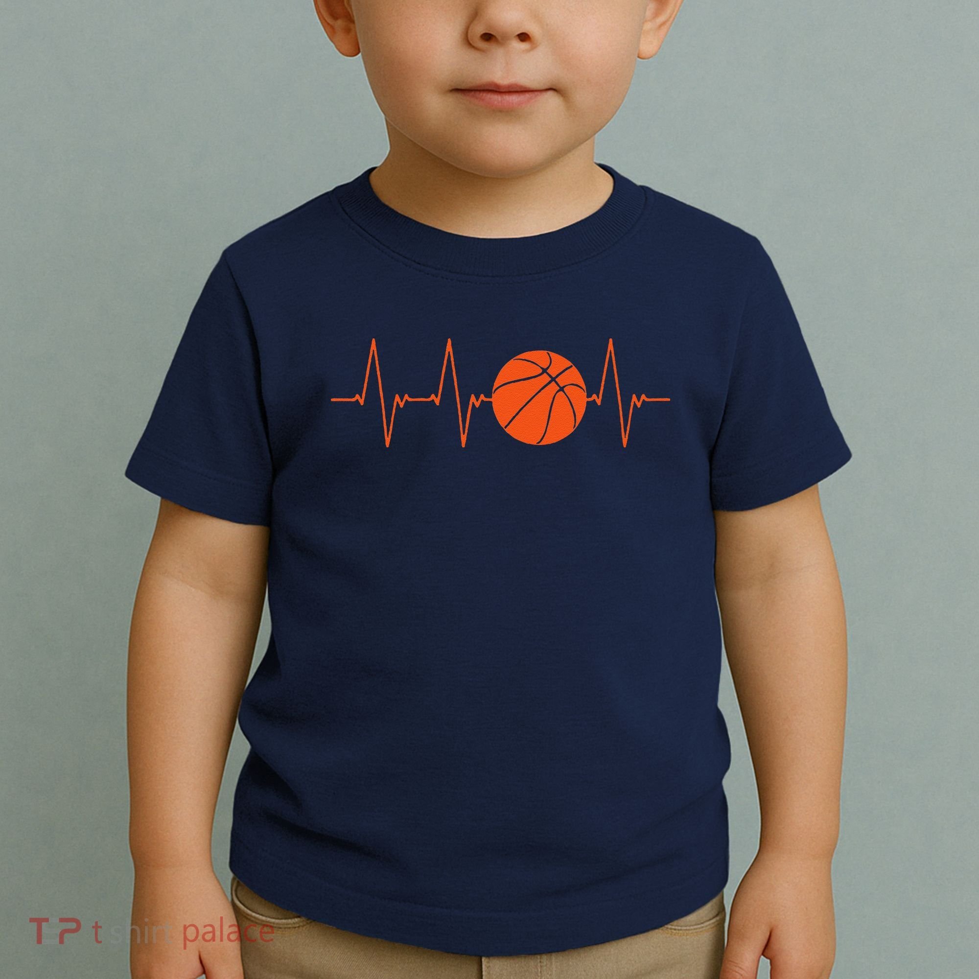 Basketball Heartbeat Bball Gift Toddler T-Shirt