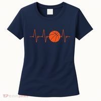 Basketball Heartbeat Bball Gift Women's T-Shirt thumb 0