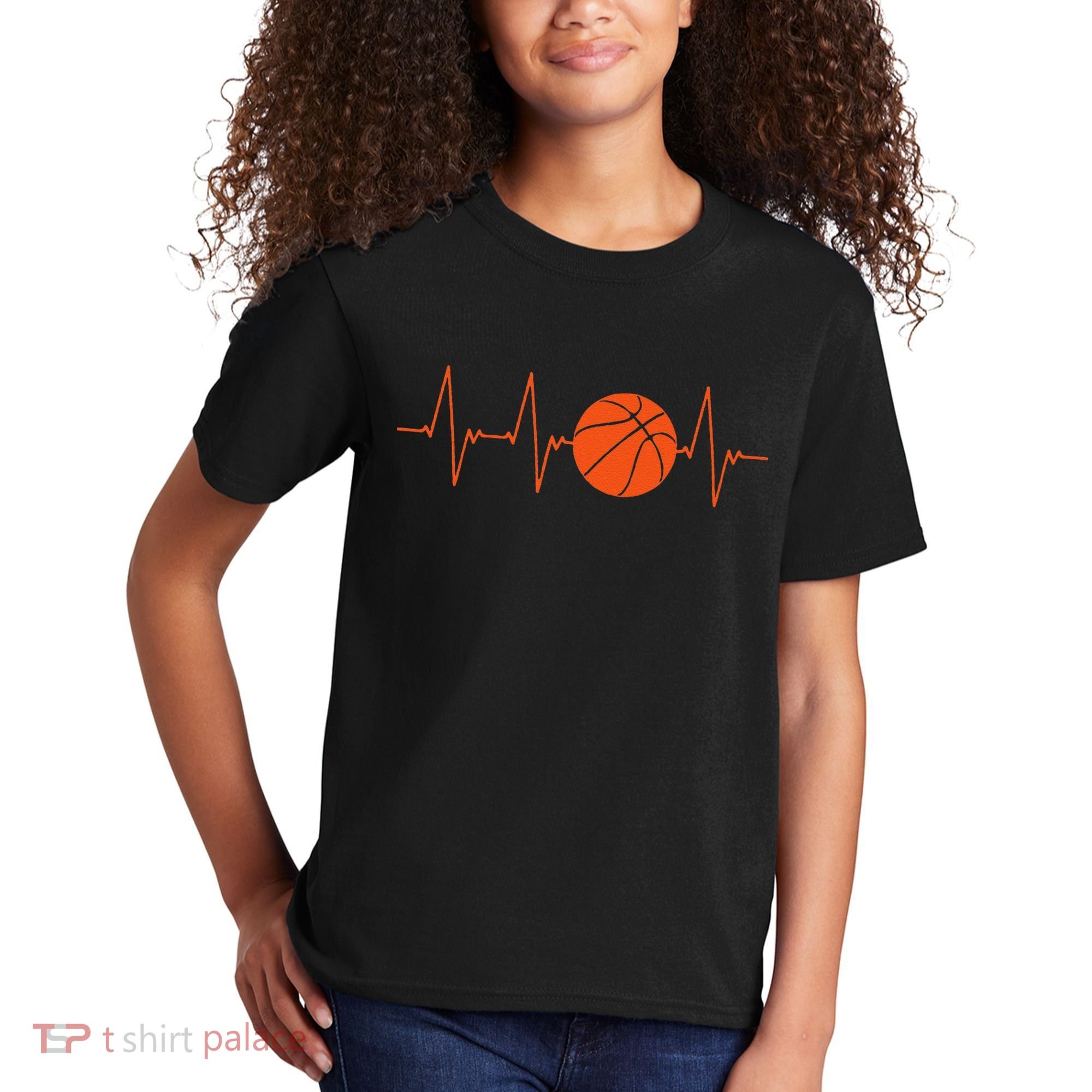 Basketball Heartbeat Bball Gift Kids T-Shirt