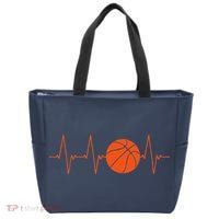 Basketball Heartbeat Bball Gift Tote Bag thumb 0
