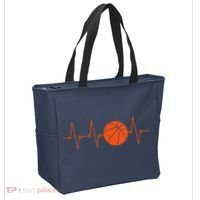 Basketball Heartbeat Bball Gift Tote Bag thumb 2