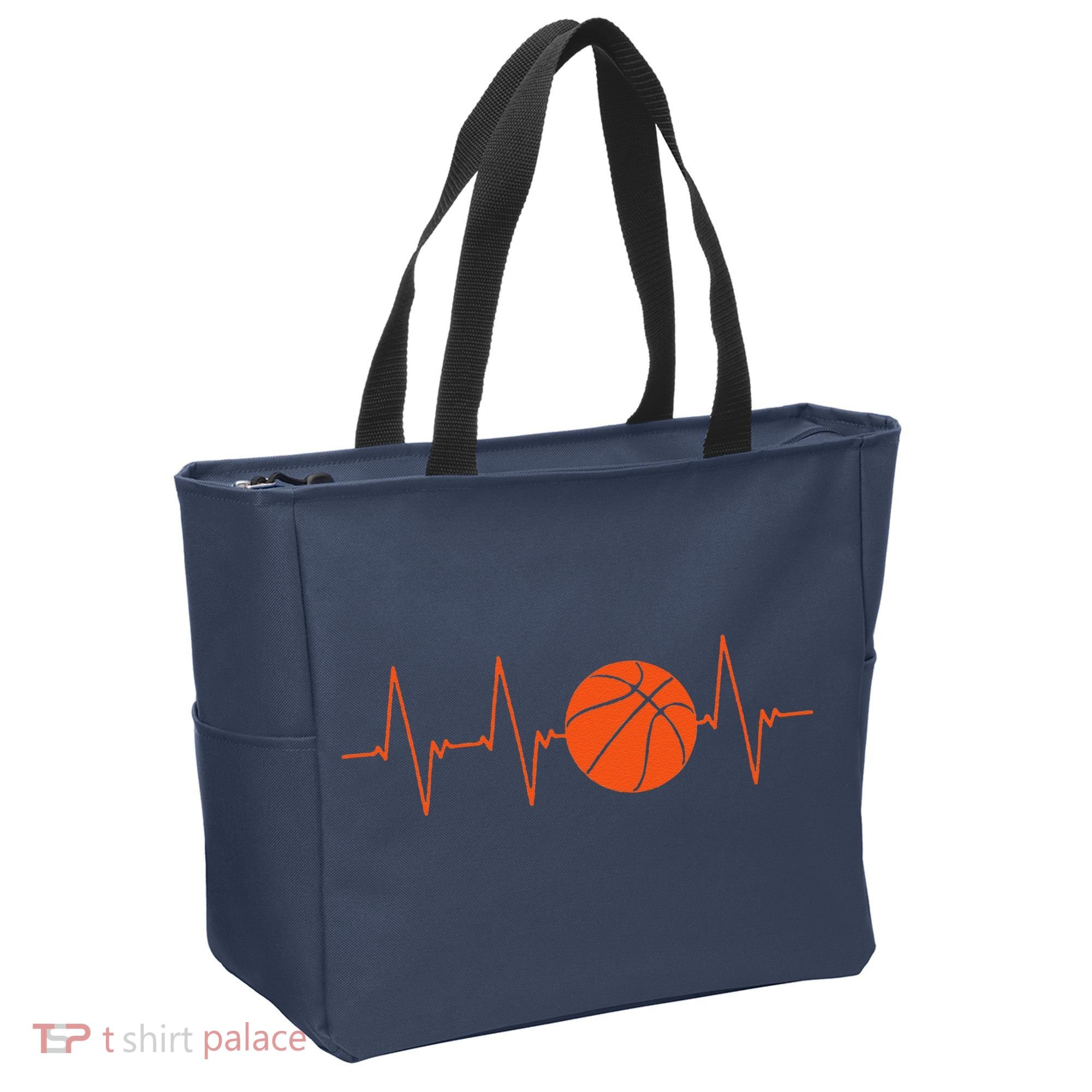 Basketball Heartbeat Bball Gift Tote Bag