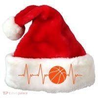 Basketball Heartbeat Bball Gift Santa Hat thumb 0